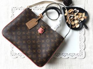 【M44255】 LOUIS VUITTON ルイヴィトン モノグラム バッグ スーパーコピー ミルフィーユ ハンドバッグ ヴィトン レディース ショルダーバッグ 2色可選択 セサミ・ペッシュ