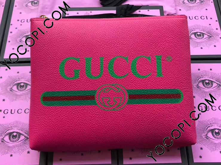 Gucci ピンク ロゴパターン クラッチバッグ Gucci ピンク ロゴパターン クラッチバッグ