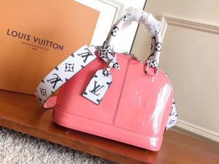 【M54704】 LOUIS VUITTON ルイヴィトン パテント バッグ コピー アルマ BB ハンドバッグ ヴィトン レディース ショルダーバッグ 3色可選択 ローズブラッシュ