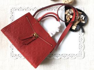 【M54193】 LOUIS VUITTON ルイヴィトン モノグラム･アンプラント バッグ スーパーコピー ジップド ハンドバッグ PM ヴィトン レディース ショルダーバッグ 4色可選択 レッド