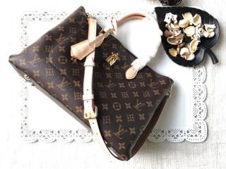 【M43551】 LOUIS VUITTON ルイヴィトン モノグラム バッグ スーパーコピー フラワー・トートバッグ ヴィトン レディース ショルダーバッグ ベージュ