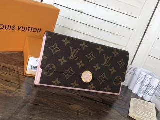 【M64586】 LOUIS VUITTON ルイヴィトン モノグラム 財布 コピー ポルトフォイユ・フロール ヴィトン レディース 長財布 2色可選択 ローズ・バレリーヌ