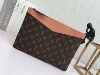 【M64590】 LOUIS VUITTON ルイヴィトン モノグラム バッグ スーパーコピー デイリーポーチ ヴィトン レディース クラッチバッグ 3色可選択 ペッシュ