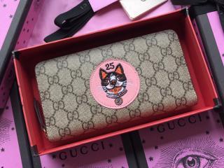 【506279 9F27G 9752】  GUCCI グッチ GGスプリーム 財布 スーパーコピー Bosco GG Supreme ジップアラウンドウォレット レディース ラウンドファスナー長財布