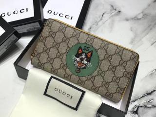 【506279 9F27G 9758】 GUCCI グッチ GGスプリーム 財布 コピー Bosco GG Supreme ジップアラウンドウォレット レディース ラウンドファスナー長財布
