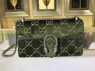‎【499623 9JTAN 3073】 GUCCI グッチ ディオニュソス バッグ スーパーコピー Dionysus GGベルベット スモール レディース ショルダーバッグ ダークオリーブ GG ベルベット