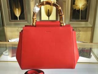 【453767 DVU0G 6433】 GUCCI グッチ ニムフェア バッグ コピー スモール レザー トートバッグ レディース ショルダーバッグ 2色可選択 レッド