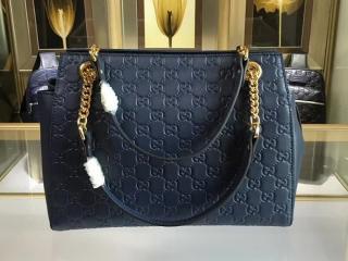 【453773 DMT1G 4157】 GUCCI グッチ バッグ スーパーコピー シグネチャーチェーン トートバッグ レディース ショルダーバッグ 3色可選択 ブルー