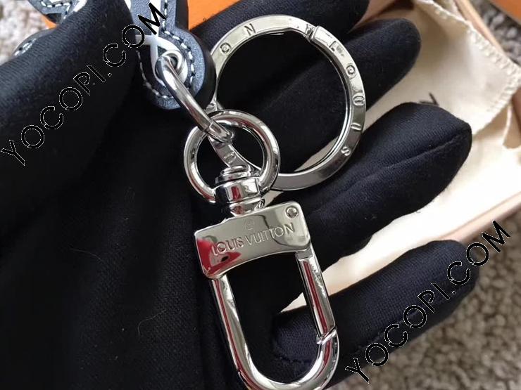 LOUIS VUITTON キーホルダー 黒 LOUIS VUITTON - 【中古】ルイヴィトン キーチェーン キーホルダー