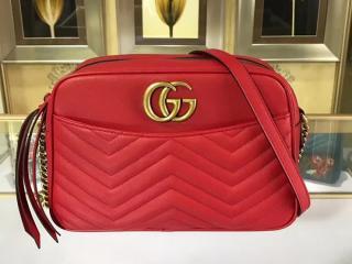【443499 DRW1T 6433】 GUCCI グッチ GGマーモント バッグ スーパーコピー GG Marmont キルティング レディース ショルダーバッグ 4色選 レッド