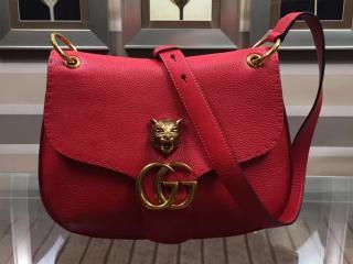 【409154 A7M0T 6339】 GUCCI グッチ GGマーモント バッグ スーパーコピー GG Marmont レディース ショルダーバッグ 2色選 レッド