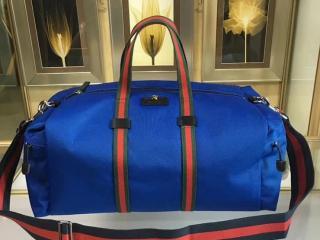 ‎【450983 K1NEE 8373】 GUCCI グッチ バッグ コピー トートバック テクノキャンバス メンズ ダッフルバッグ オンライン限定 2色選 ブルー