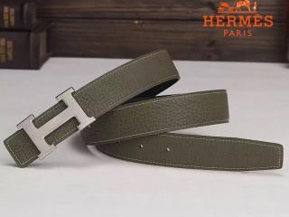 Hボタンシルバー金具 エルメスベルト　レディース用 32MM