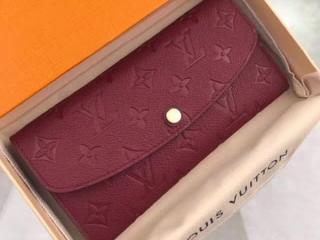 【M62015】 LOUIS VUITTON ルイヴィトン モノグラム・アンプラント 財布 コピー ポルトフォイユ・エミリー ヴィトン レディース 人気 二つ折り長財布 5色選 レザン