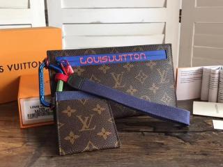 【M63045】 LOUIS VUITTON ルイヴィトン コピー モノグラム リボンポーチ メンズ トラベル