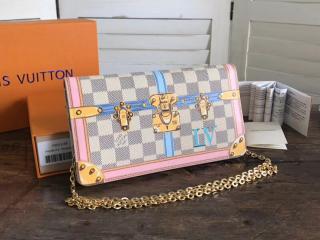 【N60108】 LOUIS VUITTON ルイヴィトン ダミエ･アズール バッグ コピー ポシェット・ウィークエンド ヴィトン レディース ショルダーバッグ