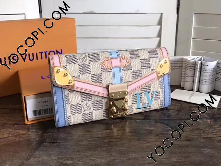 N60119】 LOUIS VUITTON ルイヴィトン ダミエ・アズール 財布 スーパー