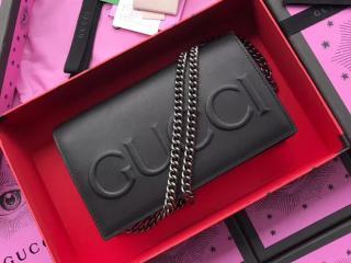 【421850 CVL2N 1000】 GUCCI グッチ バッグ コピー チェーンウォレットバッグ レディース ショルダーバッグ ブラック