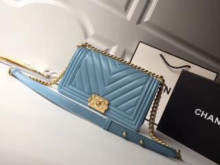 BOY CHANEL ボーイ シャネル バッグ コピー 2018年春夏 プレコレクション ハンドバッグ レディース ショルダーバッグ 4色選択可 ブルー 【A67086 Y82266 4B491】