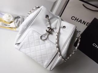 CHANEL シャネル バッグ スーパーコピー 2018年春夏 プレコレクション ハンドバッグ エイジド カーフスキン レディース ショルダーバッグ 5色選択可 ホワイト 【A57819 Y83587 10601】