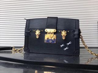 【M53052】 LOUIS VUITTON ルイヴィトン エピ バッグ スーパーコピー トランククラッチ ヴィトン レディース ショルダーバッグ 3色選択可 ノワール