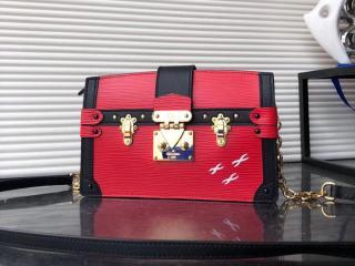 【M51697】 LOUIS VUITTON ルイヴィトン エピ バッグ スーパーコピー トランククラッチ ヴィトン レディース ショルダーバッグ 3色選択可 ルージュ