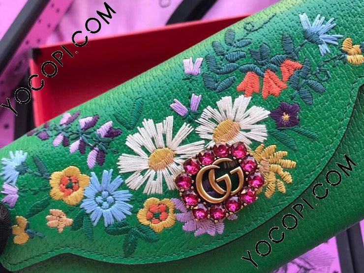 GUCCI グッチ 長財布 スーパーコピー 18新作 レディース 二