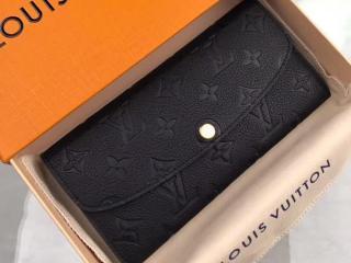 【M62369】 LOUIS VUITTON ルイヴィトン モノグラム・アンプラント 財布 コピー ポルトフォイユ・エミリー ヴィトン レディース 人気 二つ折り長財布 5色選 ノワール