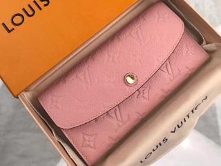 【M64084】 LOUIS VUITTON ルイヴィトン モノグラム・アンプラント 財布 スーパーコピー ポルトフォイユ・エミリー ヴィトン 新色 レディース 二つ折り財布 5色選 ローズプードル