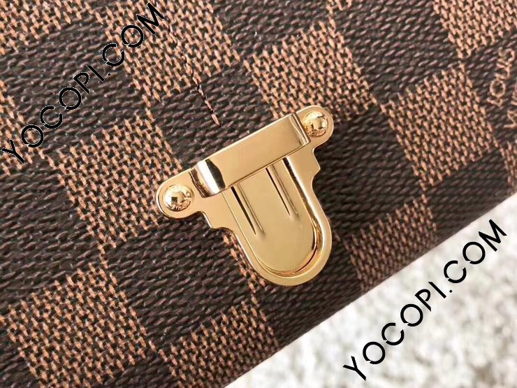 ルイヴィトン ダミエ 長財布 レザー エベヌ ブラウン ルイヴィトン財布 長財布 ラウンドファスナー ジッピー