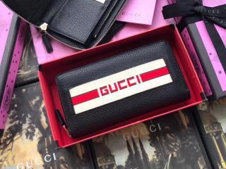 〔グッチ プリント〕 レザー ジップアラウンドウォレット 451273 K561N 1058】 GUCCI グッチ GGスプリーム 財布 スーパー