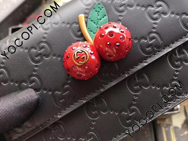 481291 0G6ET 1060】 GUCCI チェリー グッチ シグネチャー バッグ