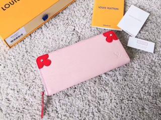 【M62967】 LOUIS VUITTON ルイヴィトン エピ 財布 スーパーコピー ポルトフォイユ・クレマンス ヴィトン レディース ラウンドファスナー長財布 2色選択可 ローズ･バレリーヌ コクリコ