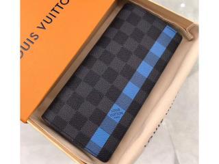【N60088】ポルトフォイユ・ブラザ ヴィトン メンズ 二つ折り財布 ネオン LOUIS VUITTON ルイヴィトン ダミエ・グラフィット 長財布 コピー