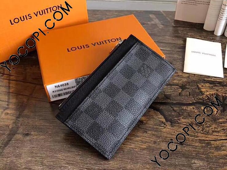 N64038】 LOUIS VUITTON ルイヴィトン ダミエ・グラフィット 財布