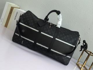【M43414】 LOUIS VUITTON ルイヴィトン モノグラム バッグ スーパーコピー キーポル・バンドリエール55 モノグラム･エクリプス キャンバス