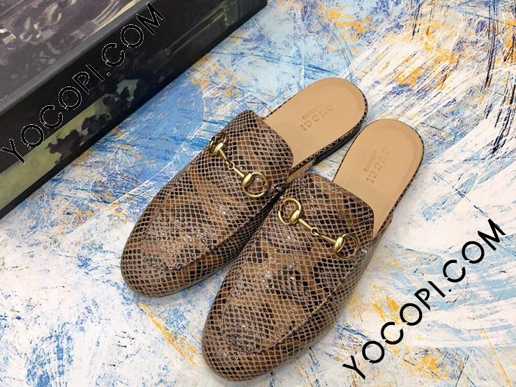 関税・送料込 GUCCI エンブロイダリー レザー スリッポン グッチ〔プリンスタウン〕 エンブロイダリー スリッパ 牛革