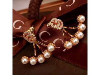 パール付き ダブルG シングルピアス ‎481693 J85B0 8078