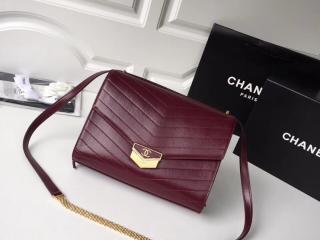 【A57492 Y33278 0B797】 CHANEL シャネル バッグ スーパーコピー 2018AW 新作 フラップ バッグ カーフスキン レディース ショルダーバッグ 4色選択可 バーガンディー 26cm
