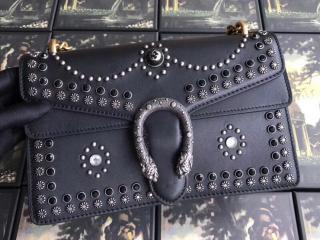 【400249 DSVYX 1058】 GUCCI グッチ ディオニュソス バッグ コピー Dionysus スタッズ付き レディース スモールショルダーバッグ ブラック