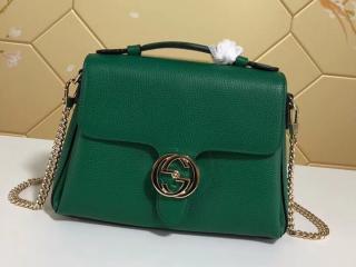 【510302 CAO0G 3120】 GUCCI グッチ バッグ コピー インターロッキング GGアイコン ハンドバッグ レディース ショルダーバッグ 6色可選択 グリーン