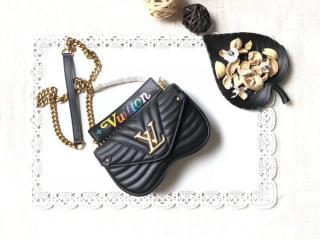 【M51683】 LOUIS VUITTON ルイヴィトン バッグ スーパーコピー チェーンバッグ PM ヴィトン レディース ショルダーバッグ ニューウェーブ・レザー 4色可選択 ブラック