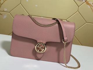【510303 CAO0G 5909】 GUCCI グッチ バッグ コピー インターロッキング GGアイコンチェーンバッグ レディース ショルダーバッグ 6色可選択 ライトピンク