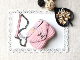 【M51933】 LOUIS VUITTON ルイヴィトン バッグ コピー チェーンバッグ PM ヴィトン レディース ショルダーバッグ ニューウェーブ・レザー 4色可選択 ピンク