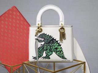 【M0579CGSD_M941】 DIOR ディオール バッグ スーパーコピー ハンドバッグ ニキ・ド・サンファルの立体プリント入りオフホワイト カーフレザー レディース ショルダーバッグ