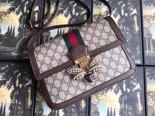 【524356 9I6BT 8745】 GUCCI グッチ バッグ スーパーコピー クイーン マーガレット GGミディアム レディース ショルダーバッグ 4色可選択 ベージュ