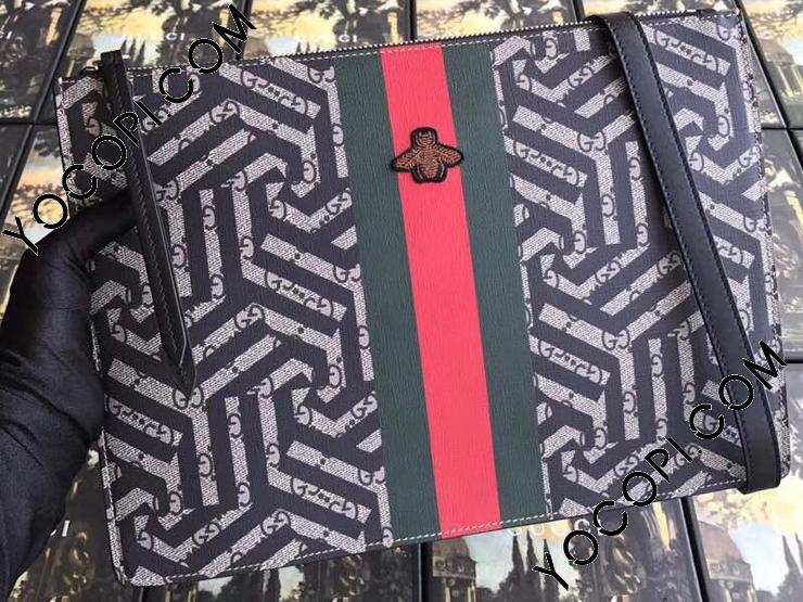 429004 K1L1N 9685】 GUCCI グッチ バッグ コピー 蜂の刺繍付 クラッチ  