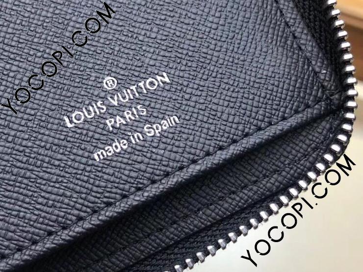 ルイヴィトン　タイガ　ヴェルティカル　レザー　ジッピーウォレット　長財布　箱付き LOUIS VUITTON】ルイヴィトン『タイガ ジッピーウォレット ヴェル