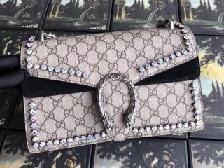 【400249 9F2FN 8144】 GUCCI グッチ ディオニュソス バッグ コピー Dionysus GGクリスタル スモール レディース チェーンショルダーバッグ 4色可選択 ブラック