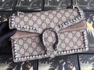 【400249 9F2FN 2807】 GUCCI グッチ ディオニュソス バッグ スーパーコピー Dionysus GGクリスタル スモール レディース チェーンショルダーバッグ 4色可選択 ベージュ